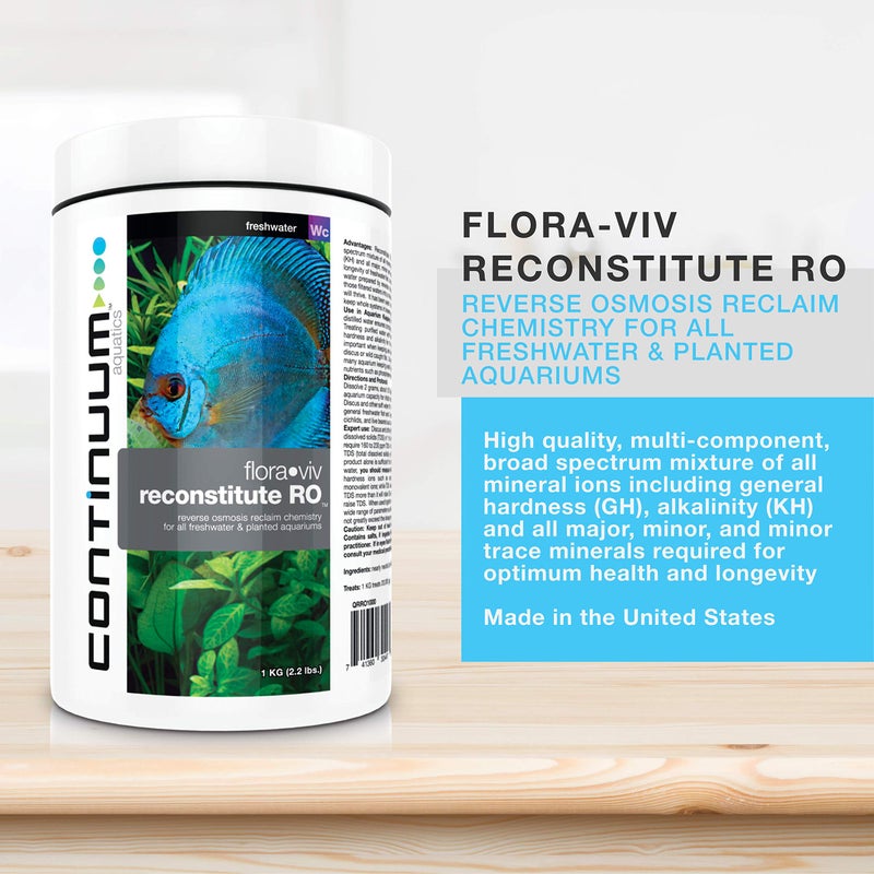 Continuum Aquatics Flora Viv Reconstitute RO â€“ Reverse Osmosis Mineral Ion Supplement for Freshwater and Planted Aquariums 250-g - Image 2